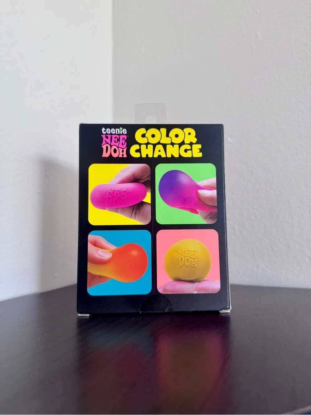 Authentic Needoh Teenie Color Change Needoh- 4 Pack - Yellow, Purple, Blue, Pink